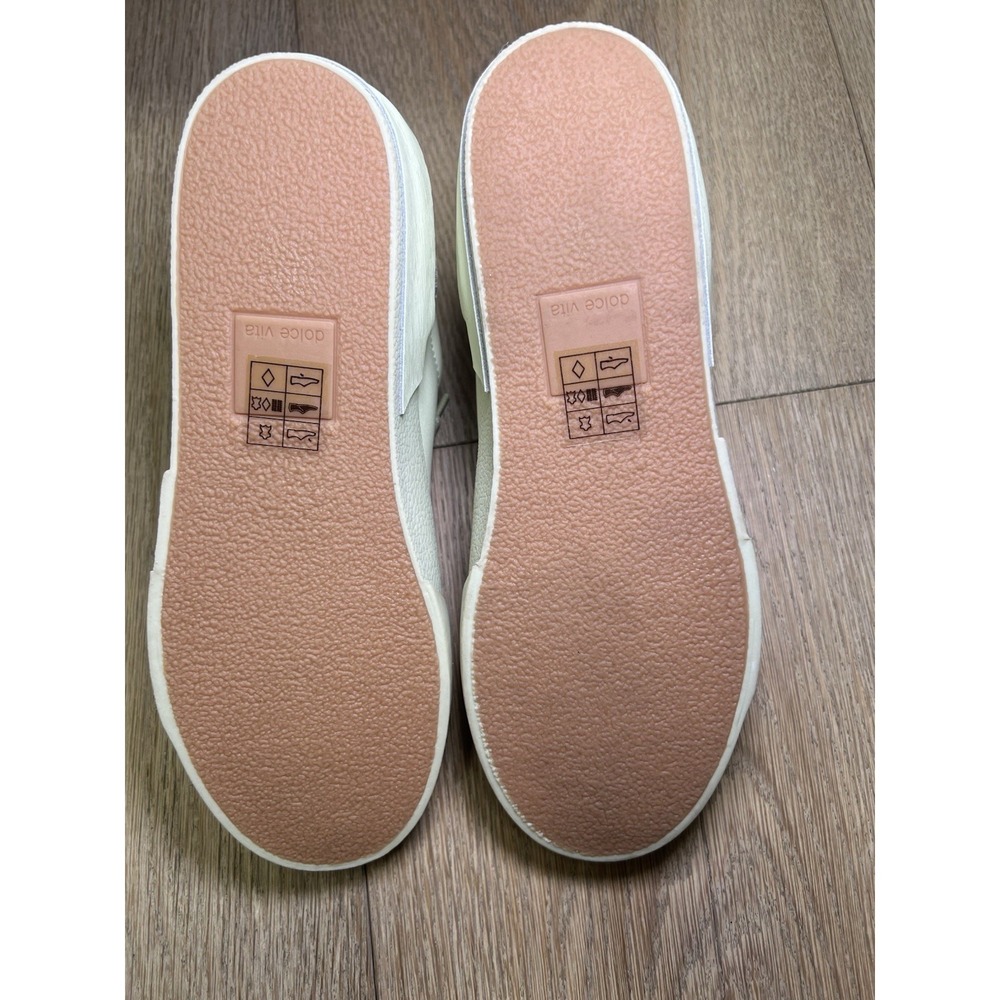 Women's Dolce Vita Zina 360 6.5 Casual Cream Colored Sneakers New - Picture 4 of 7
